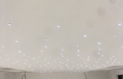 sadrokartonovy strop s mini diódami Košice