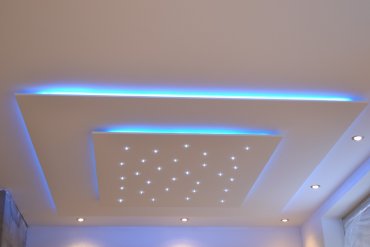 RGB LED osvetlenie sadrokartónov